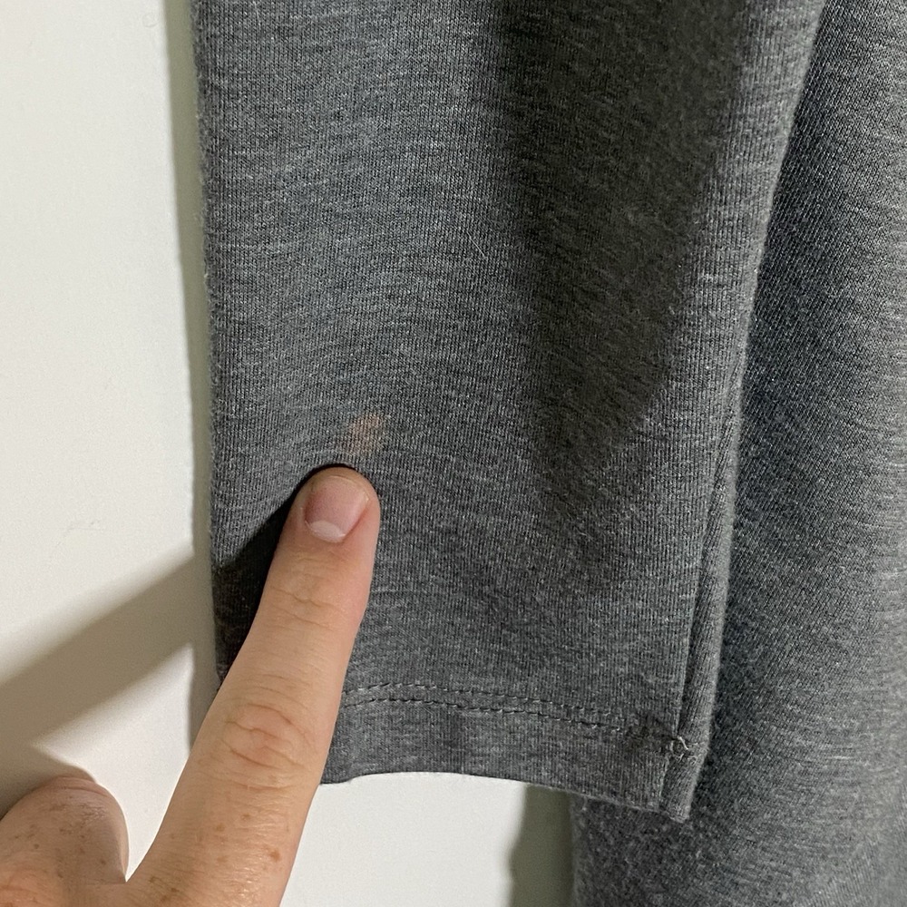 Logo Lori Goldstein Cardigan Sweater Womens XS Gray Full Zip Pockets Long Sleeve - Picture 14 of 16